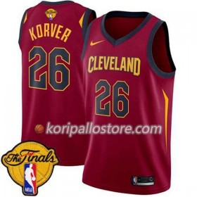 Cleveland Cavaliers Kyle Korver 26 2018 NBA Finals Patch Nike Punainen Miesten Pelipaidat Swingman 